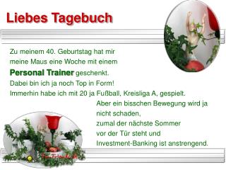 Liebes Tagebuch 