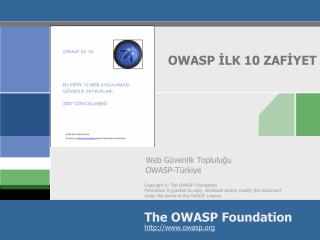 OWASP İLK 10 ZAFİYET