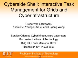 Cyberaide Shell: Interactive Task Management for Grids and Cyberinfrastructure