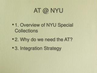 AT @ NYU