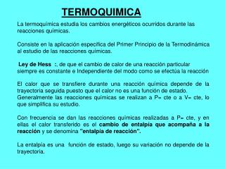 TERMOQUIMICA