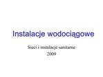 Instalacje wodociagowe