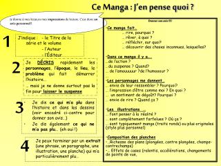 Ce Manga : J’en pense quoi ?