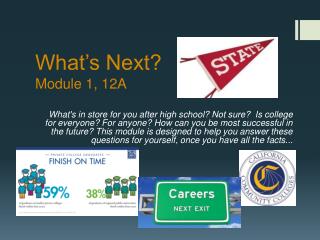 What’s Next? Module 1, 12A