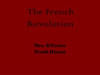 The French Revolution