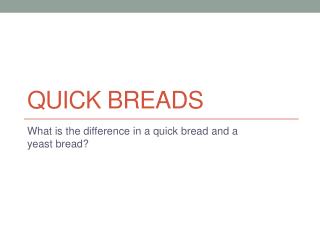 Quick Breads