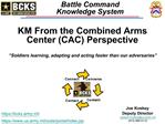Battle Command Knowledge System