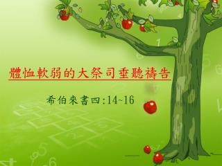 體恤軟弱的大祭司垂聽禱告