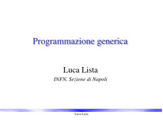 Programmazione generica