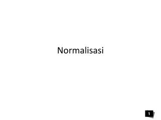 Normalisasi