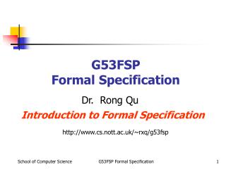 G53FSP Formal Specification