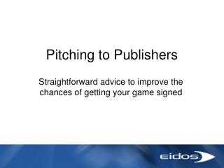 Pitching to Publishers
