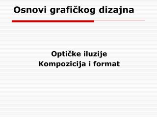 Osnovi grafičkog dizajna