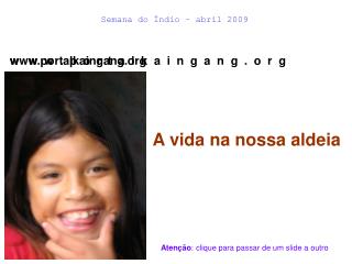 Semana do Índio – abril 2009