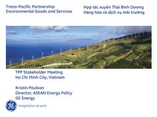Trans-Pacific Partnership: Environmental Goods and Services