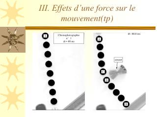 III. Effets d’une force sur le mouvement(tp)