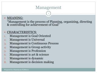 Management