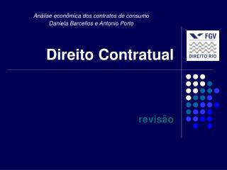 Direito Contratual