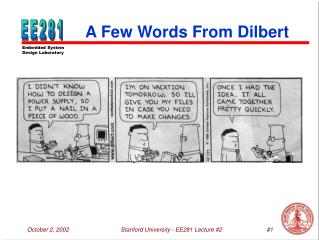 A Few Words From Dilbert