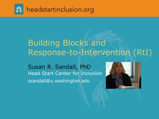 Building Blocks and Response-to-Intervention (RtI)