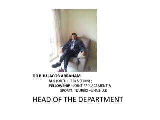 HEAD OF THE DEPARTMENT