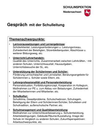 Themenschwerpunkte: