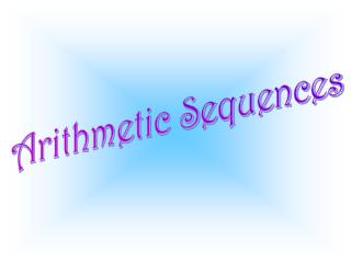 Arithmetic Sequences