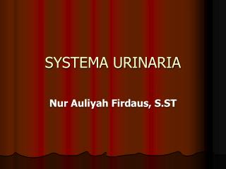 SYSTEMA URINARIA