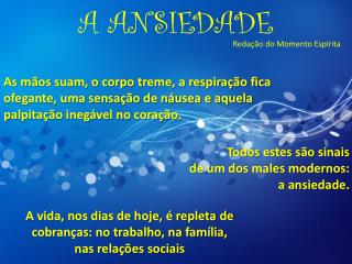 A ANSIEDADE