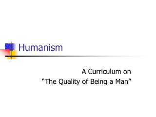 Humanism