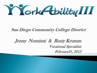 San Diego Community College District San Diego Community College District