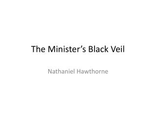 The Minister’s Black Veil