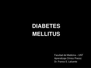 DIABETES MELLITUS