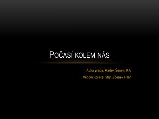 Počasí kolem nás