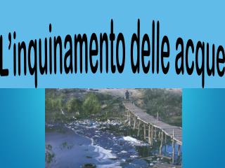 L’inquinamento delle acque