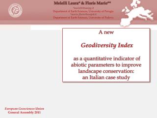 A new Geodiversity Index