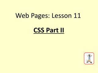 CSS Part II