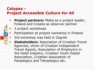 Calypso - Project Accessible Culture for All