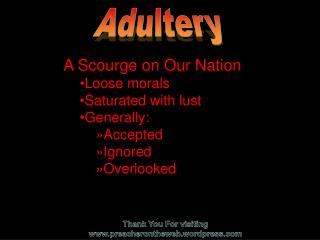 Adultery