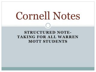 Cornell Notes