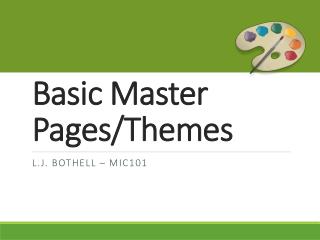 Basic Master Pages/Themes