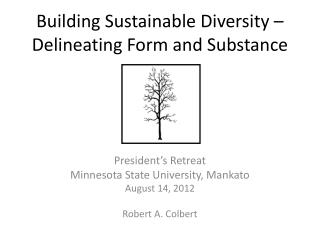 Building Sustainable Diversity – Delineating Form and Substance