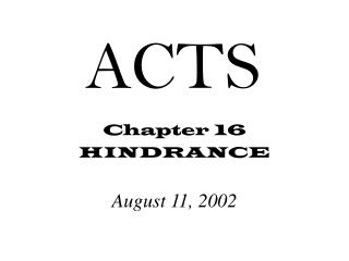 ACTS