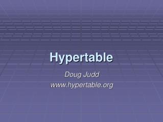 Hypertable