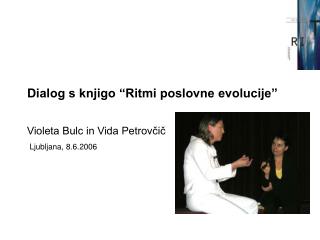 Dialog s knjigo “Ritmi poslovne evolucije”