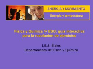 Física y Química 4º ESO: guía interactiva para la resolución de ejercicios