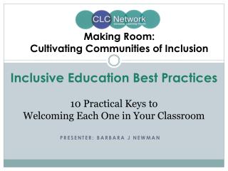 Making Room: Cultivating Communities of Inclusion
