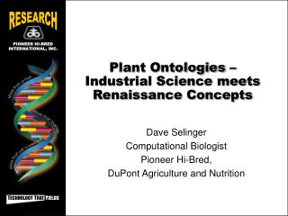Plant Ontologies – Industrial Science meets Renaissance Concepts