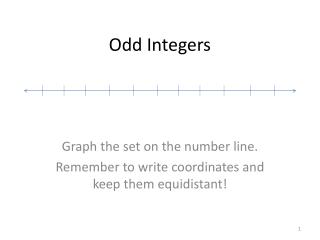 Odd Integers