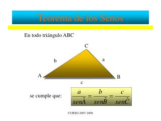 Teorema de los Senos